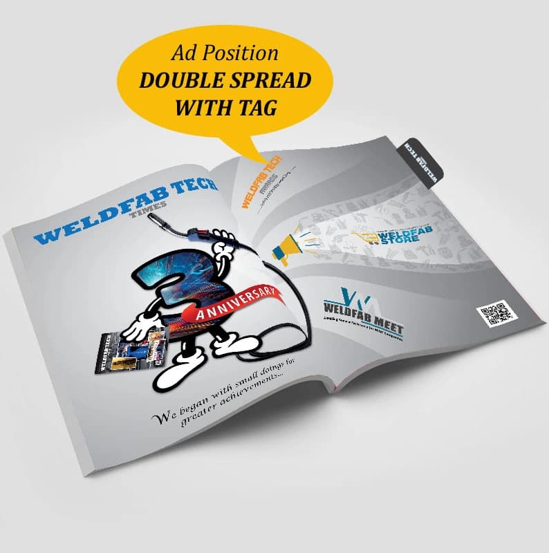 Double Spread + Tag advertisement mockup