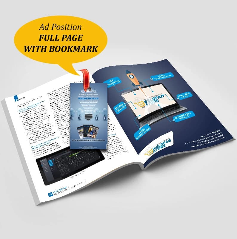 Full Page + Bookmark advertisement mockup