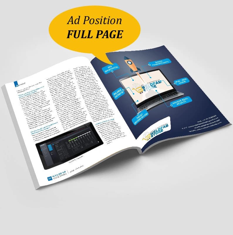 Full Page advertisement mockup