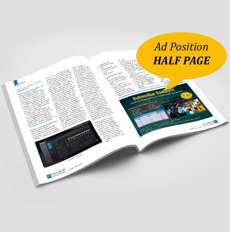 Half Page advertisement mockup