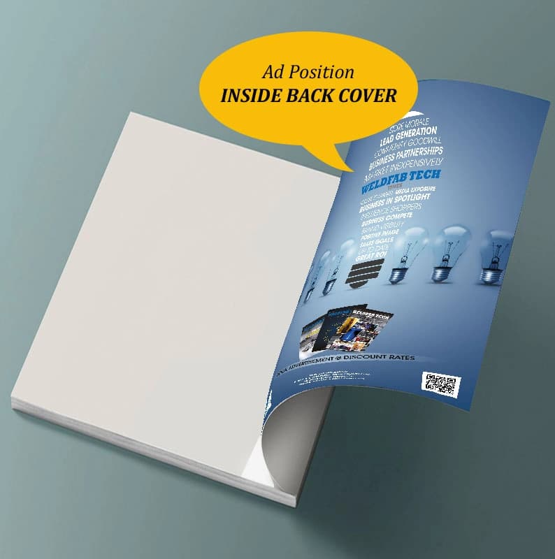 Inside Back Cover advertisement mockup